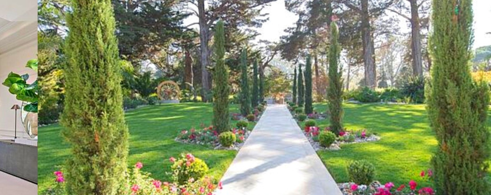 The first AGI House, Hillsborough — garden path