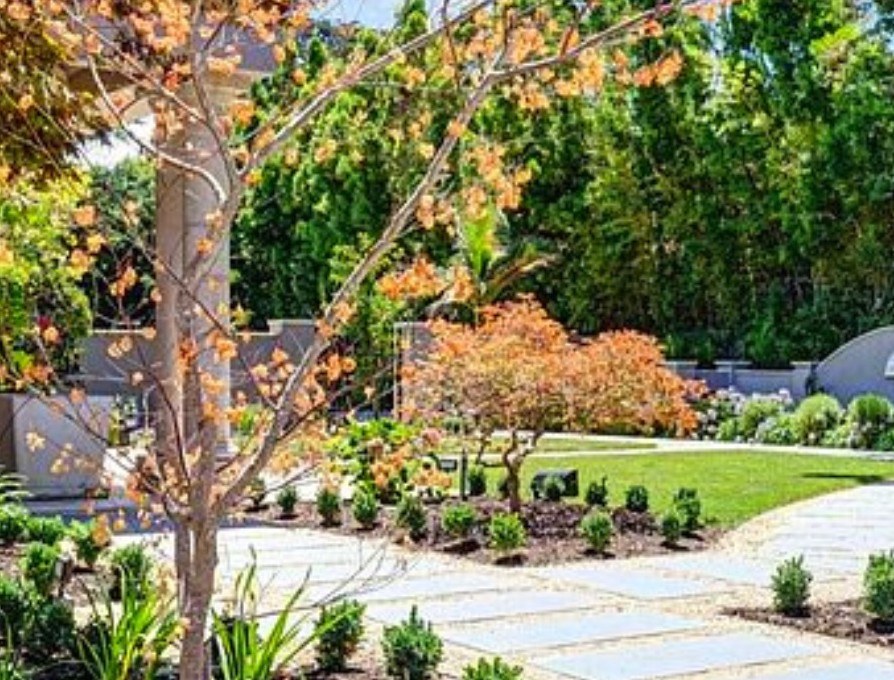 The first AGI House, Hillsborough — garden