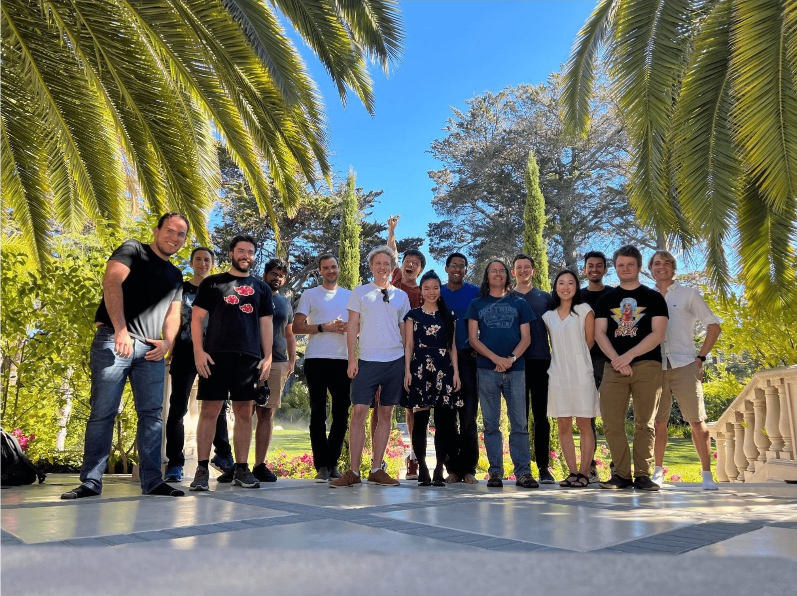 Group photo at the first AGI House, Hillsborough — September 3, 2022